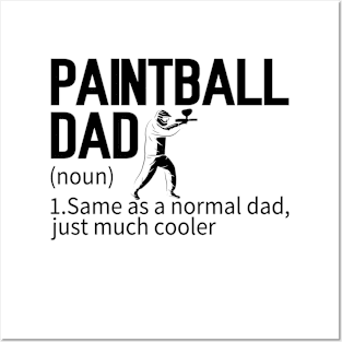 Funny Paintball Dad Definition Paintballing Posters and Art